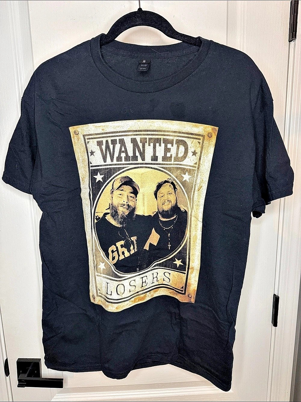 Hanes Men's Graphic Tee Black Size Large